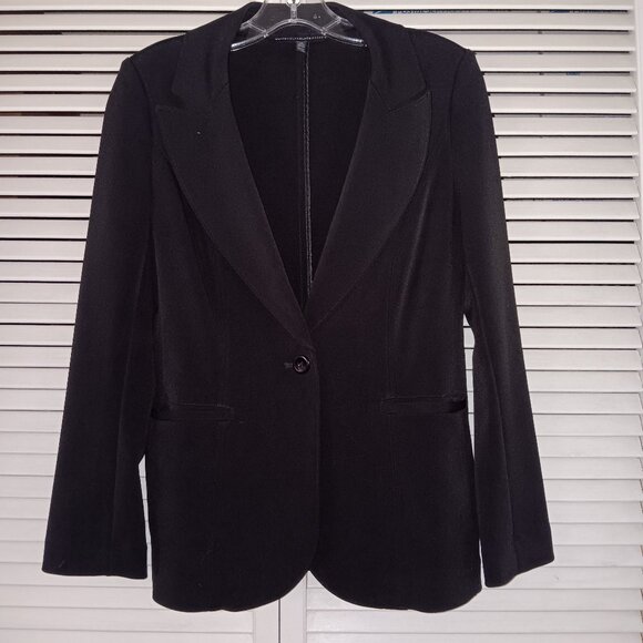Jackets & Blazers - WHBM Jacket Blazer Black 4P